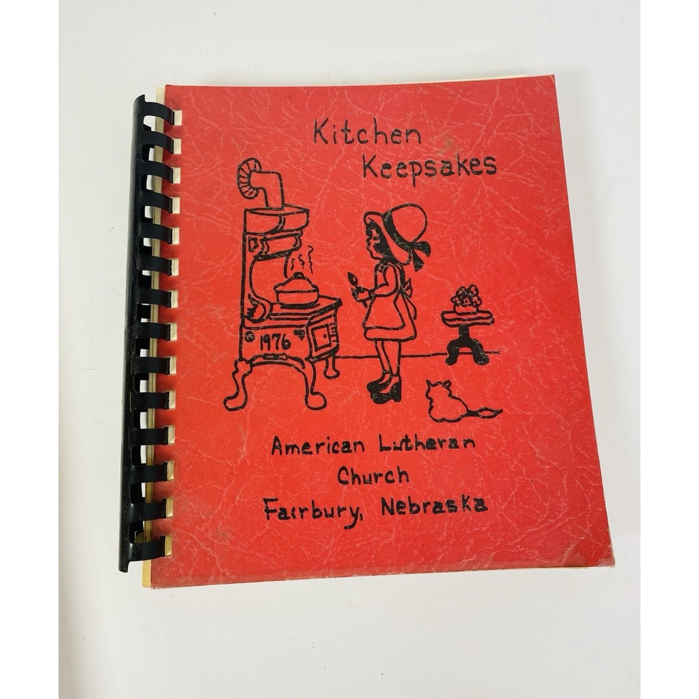 Kitchen‎ Keepsakes Fairbury Nebraska Cookbook American Lutheran Church Spiral